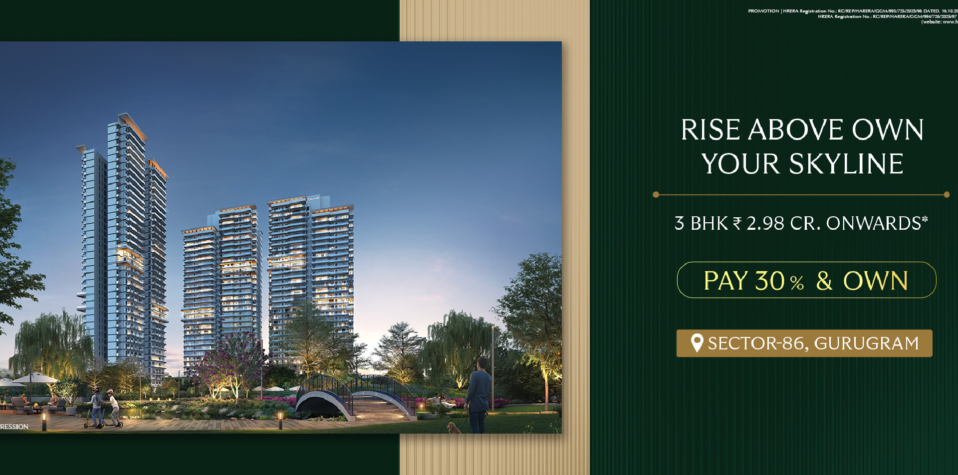 Emaar Serenity Hills 3 BHK